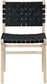 Entwine - Vegan Leather Upholstered Dining Chair - Painted Natural