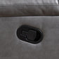 U185 - Motion Sofa With Drop Down Table - Gray
