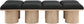 Pavilion - 8 Piece Modular Bench With Natural Base