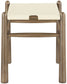 Santos - Faux Leather Upholstered Bench - Walnut Frame