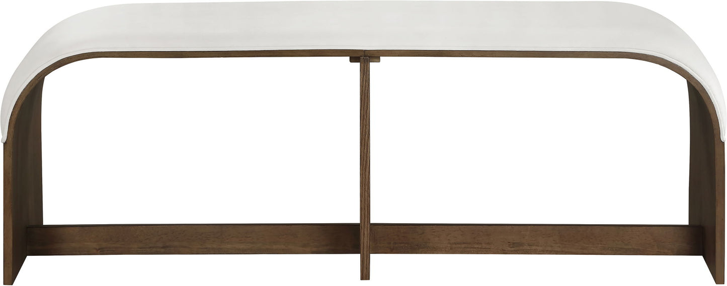 Sable - 52" Velvet Performance Fabric Upholstered Bench