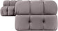 Orin - Velvet 5 Piece Modular Sectional