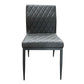 Cargo - Chair - Gray Synthetic Leather & Gunmetal