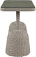 Seacrest - Tempered Glass Top And Wicker Outdoor Patio Bar Height Table