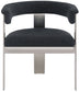 Romeo - Boucle Dining Chair With Silver Base (Set of 2)