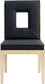 Gwendolyn - Faux Leather Dining Side Chair With Natural Frame (Set of 2)