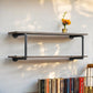 Brantley - Wall Rack - Antique Oak & Sandy Gray