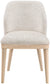 Valeo - Linen Textured Fabric Upholstered Dining Chair (Set of 2) - Painted Natural Base
