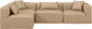 Cube - 4 Piece Modular Corner Sectional - Tan