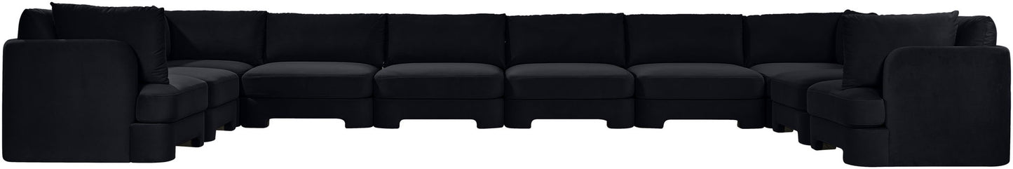 Hammond - Velvet Performance Fabric Upholstered 10 Piece Sectional