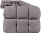 Orin - Velvet Performance Fabric Upholstered 8 Piece L-Shaped Sectional