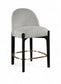 Torino - Counter Stool With Brushed Black Base