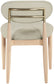 Riccio - Faux Leather Dining Side Chair (Set of 2) - Natural Frame