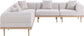 Laguna - 5 Piece 106.5" Upholstered Outdoor Patio Modular Sectional