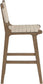Entwine - Vegan Leather Upholstered Counter Stool - Painted Brown