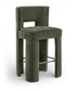 Zuno - Velvet Performance Fabric Upholstered Bar Stool (Set of 2)