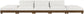 Turin - Chenille Fabric Upholstered Modular Sectional - Cream