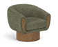 Avella - Interwoven Fabric Swivel Accent Chair