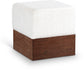 Havre - Ottoman / Stool With Brown Base