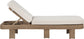 Sandbay - Olefin Water Resistant Fabric And Wicker Outdoor Patio Lounge Chair
