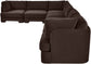 Hammond - Velvet Performance Fabric Upholstered 7 Piece Sectional
