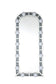 Noralie - Floor Mirror - Mirrored & Faux Diamonds