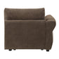 Theodore - Modular Left Facing Arm Chair - Brown Chenille