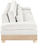 Turin - Chenille Fabric Upholstered Modular Sectional - White