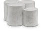 Dimple - 20" 4 Piece Modular Coffee Table - Terazzo Finish