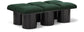 Pavilion - 6 Piece Modular Bench With Black Base