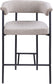 Malin - Linen Counter Stool (Set of 2) - Taupe