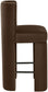 Zuno - Velvet Performance Fabric Upholstered Counter Stool (Set of 2)