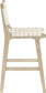 Entwine - Vegan Leather Upholstered Counter Stool - Painted Natural