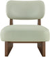 Vetra - Vegan Leather Upholstered Accent Chair With Brown Base