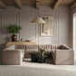 Rummi - Velvet Performance Fabric Upholstered Modular Sectional