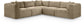 Shaggy - Fabric 5 Piece Modular Corner Sectional