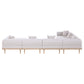 Laguna - 7 Piece Resilient Water Resistant Fabric 142" Upholstered Outdoor Patio Modular Sectional