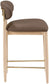 Riccio - Stool - Natural And Gold Frame