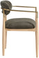 Riccio - Fabric Dining Arm Chair (Set of 2) - Natural Frame