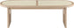 Canovia - Solid Wood And Faux Cane Bench