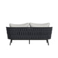 Bali - Loveseat With Olefin - Dark Gray