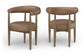 Sable - Vegan Leather Upholstered Dining Chair (Set of 2) - Brown Base