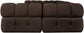 Orin - U-Shaped Velvet 6 Piece Modular Sectional