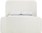 Fira - Linen Textured Fabric Upholstered Bed