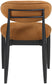 Riccio - Fabric Dining Side Chair (Set of 2) - Black Frame
