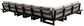 Maldives - 6 Piece Water Resistant Outdoor Patio Modular Sectional With Gray Base