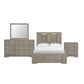 Kelis - 4 Piece Bedroom Set With Queen Panel Bed And LED - Gray