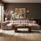 Orin - 6 Piece Modular Sectional (3 Modular Chairs, 2 Corner Chairs & Ottoman)
