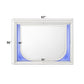 Tarian - Mirror With LED - Pearl White