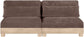 Turin - Chenille Fabric Upholstered Modular Sectional - Brown